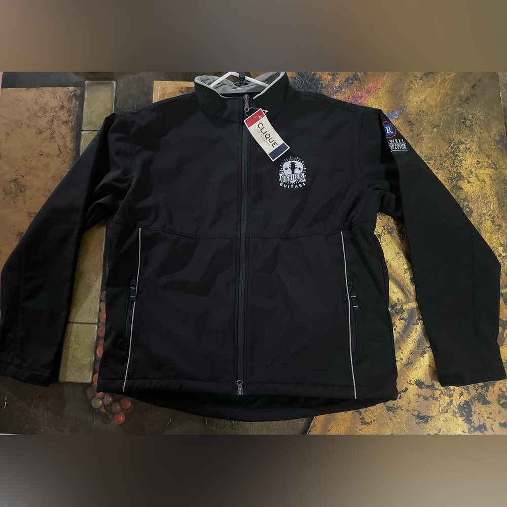 Roswell GA Fire & Police Departments Foundation Righteous Guitars Jacket Lg NEW